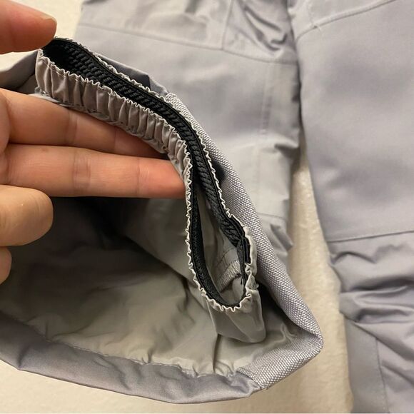 COLUMBIA SKI SNOW PANTS bib Powder Turner Suspender Pants omni heat gray XXS 4/6 - Picture 13 of 15